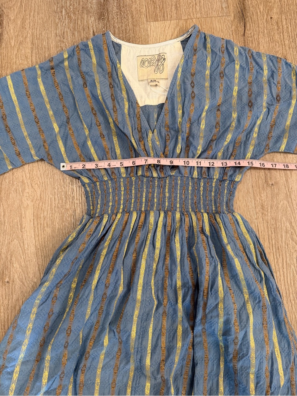 Ace & Jig Midi Smocked Dani Dress in Stardust Size Small - Picture 5 of 5